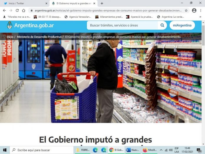 GOBIERNO-IMPUTACIÓN